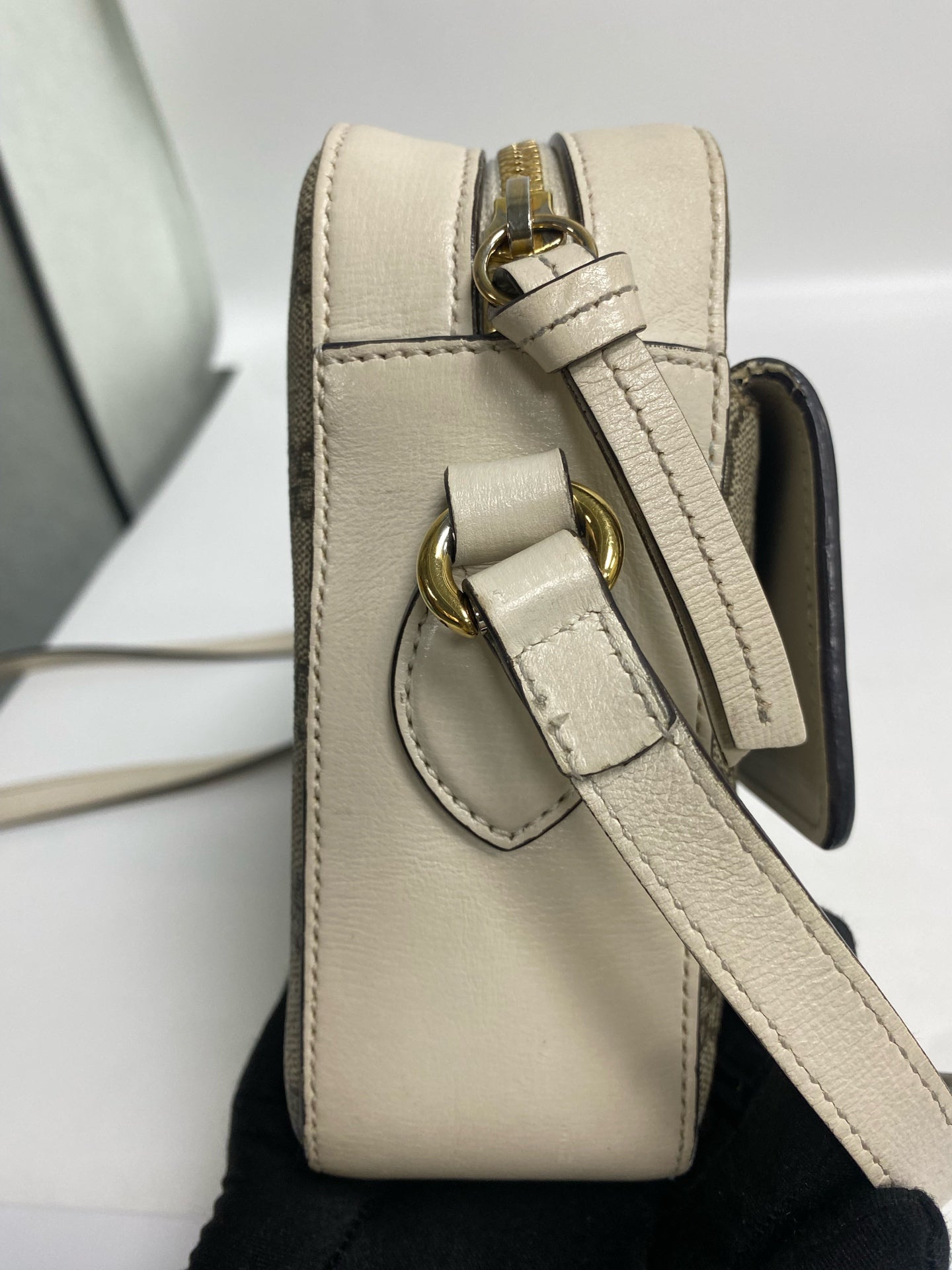 Gucci Classic Canvas White Shoulder Bag