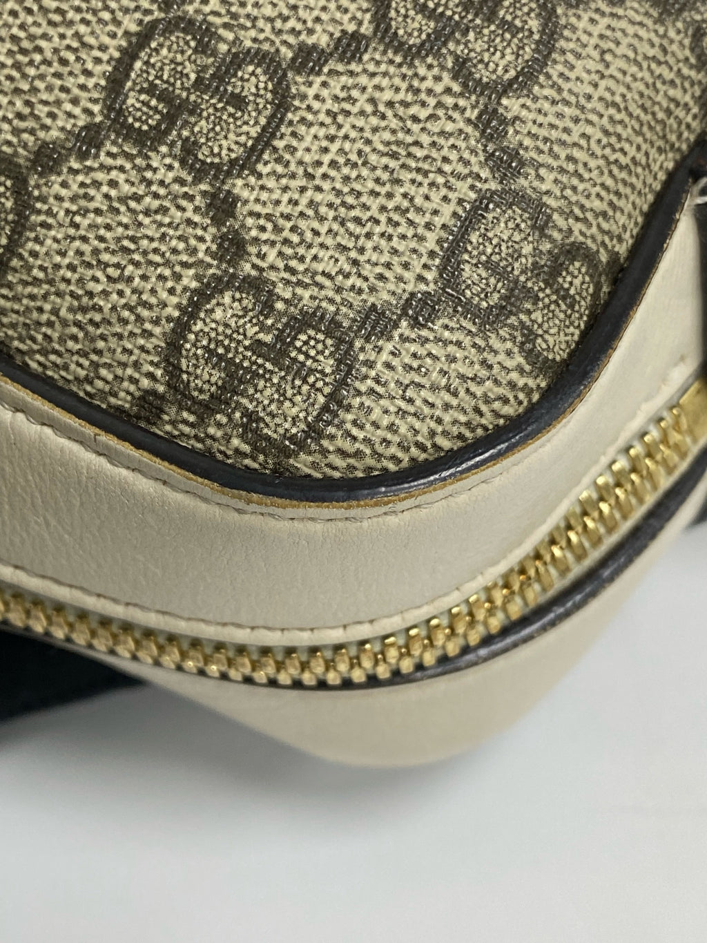 Gucci Classic Canvas White Shoulder Bag
