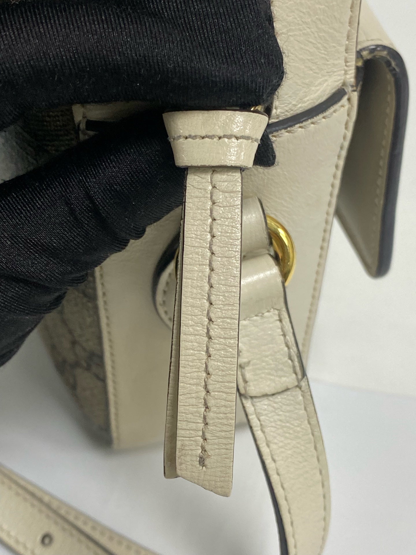 Gucci Classic Canvas White Shoulder Bag