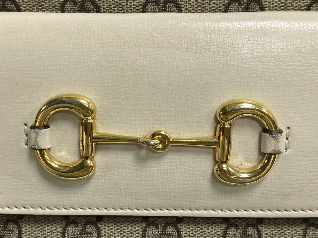 Gucci Classic Canvas White Shoulder Bag