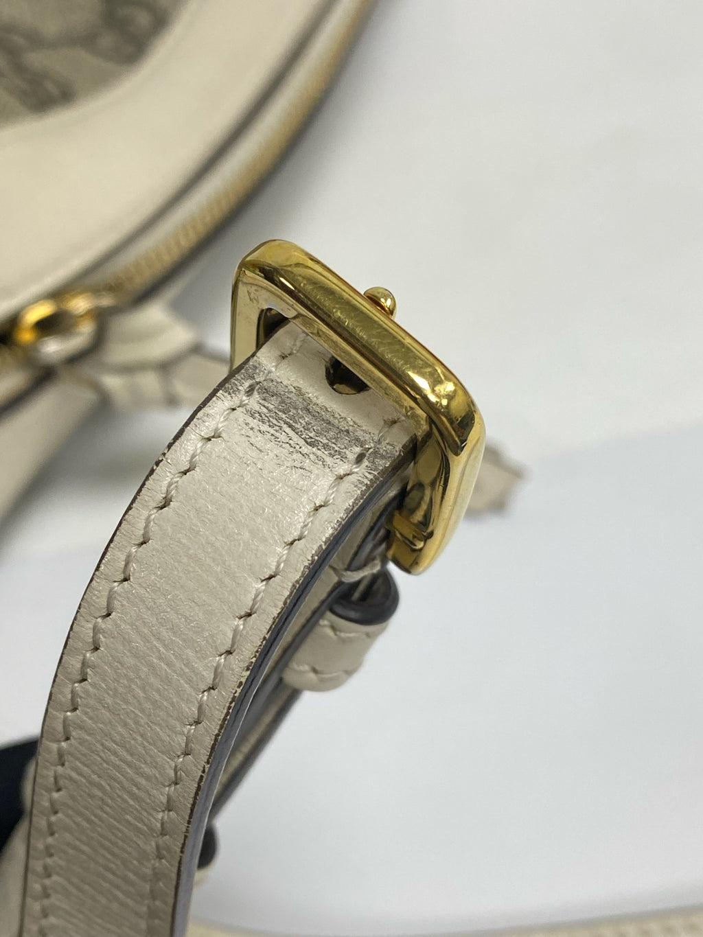 Gucci Classic Canvas White Shoulder Bag