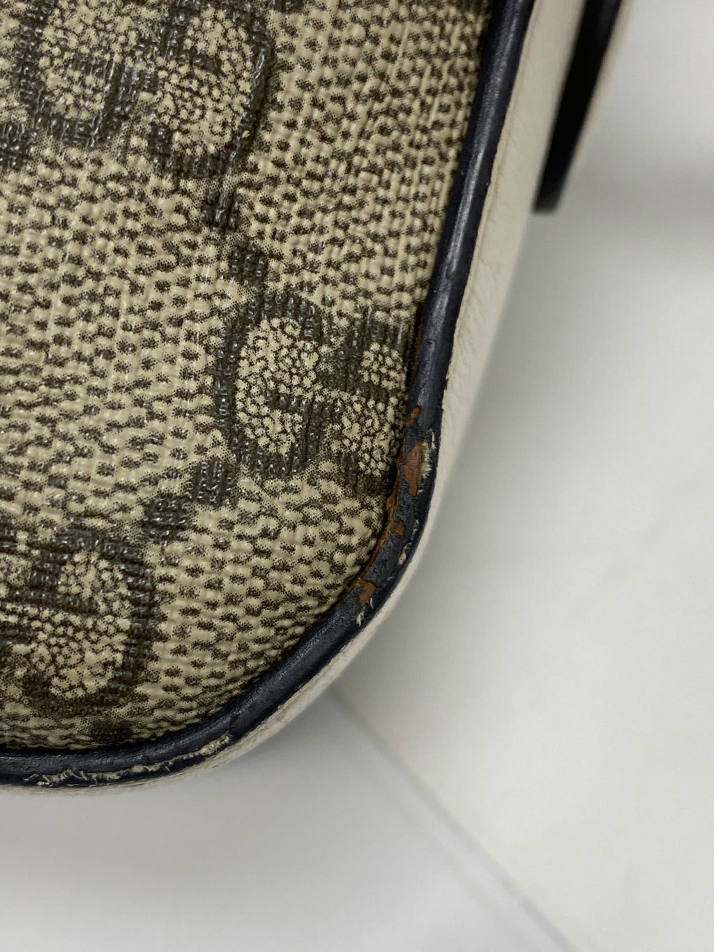 Gucci Classic Canvas White Shoulder Bag