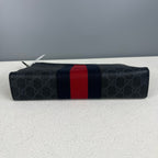 Gucci Striped Web GG Supreme canvas clutch bag Canvas Clutch 475316 KHN4C 1095