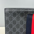 Gucci Striped Web GG Supreme canvas clutch bag Canvas Clutch 475316 KHN4C 1095