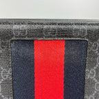 Gucci Striped Web GG Supreme canvas clutch bag Canvas Clutch 475316 KHN4C 1095