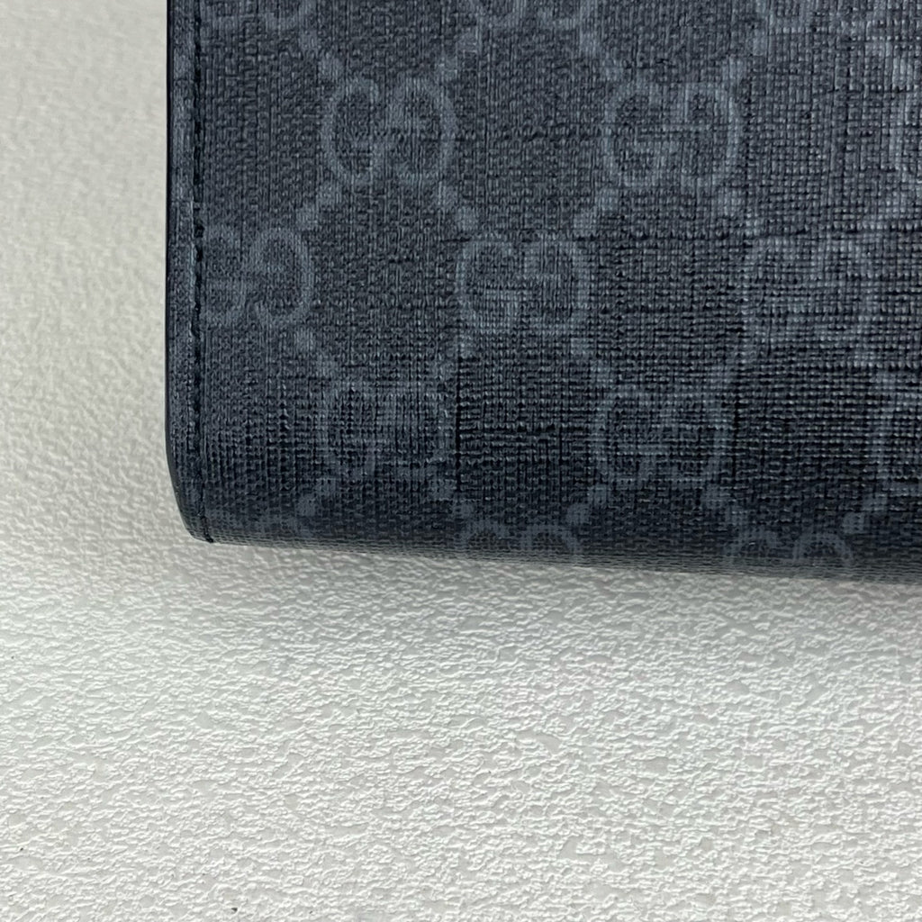 Gucci Striped Web GG Supreme canvas clutch bag Canvas Clutch 475316 KHN4C 1095