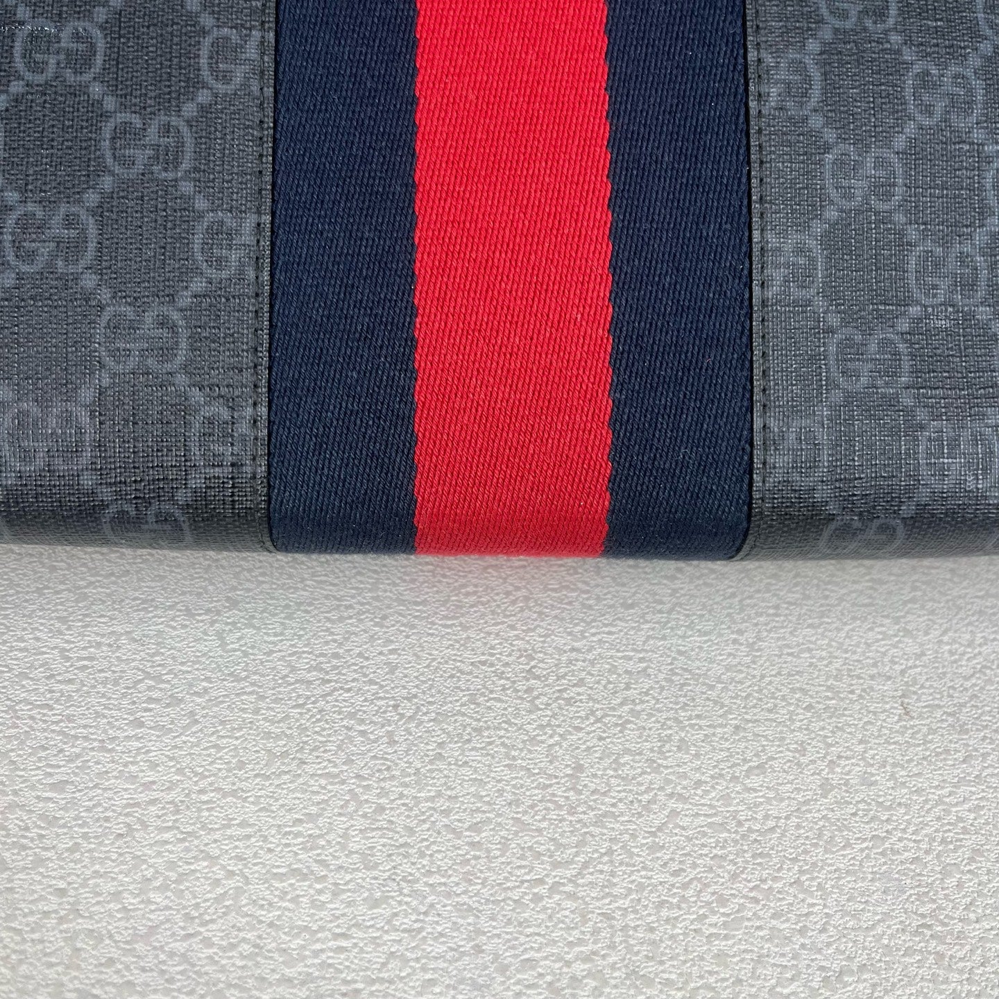 Gucci Striped Web GG Supreme canvas clutch bag Canvas Clutch 475316 KHN4C 1095