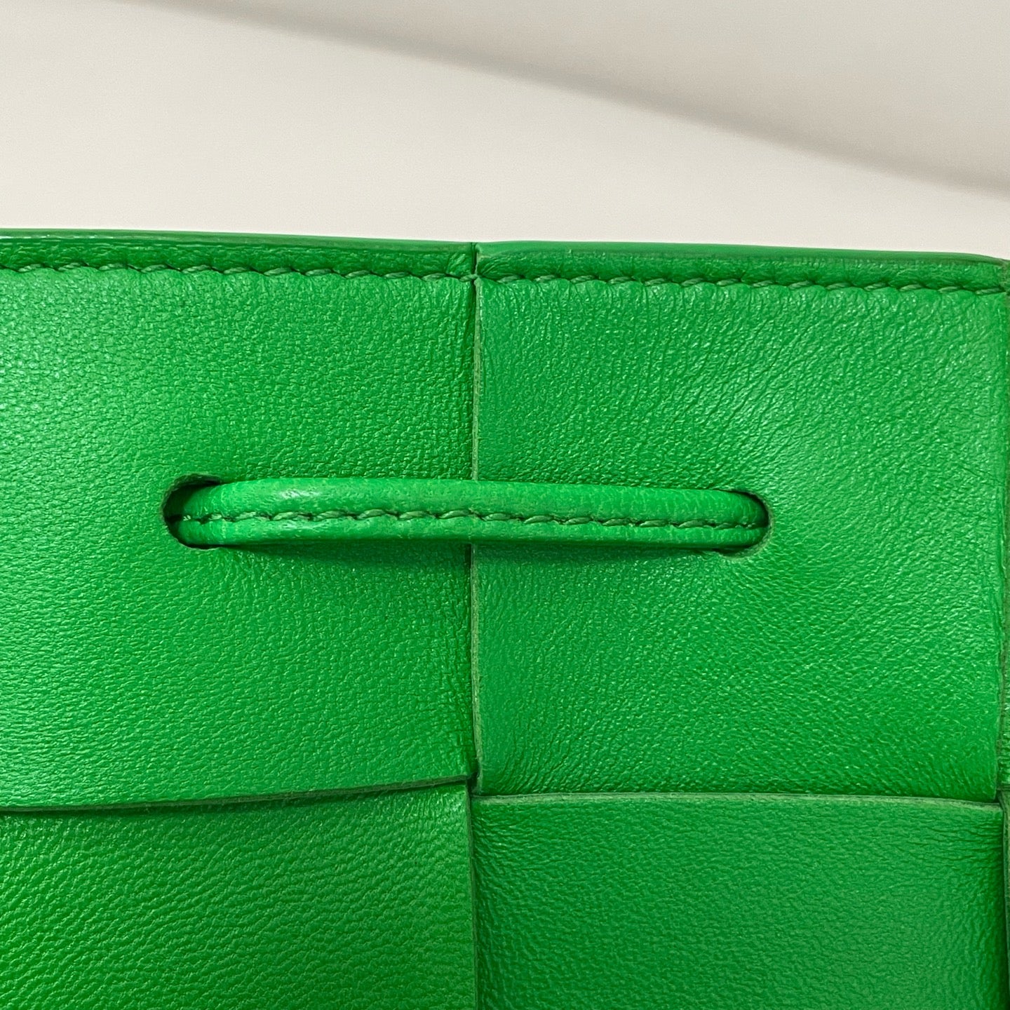 Bottega Veneta Green Bucket & Drawstring Bag