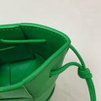 Bottega Veneta Green Bucket & Drawstring Bag