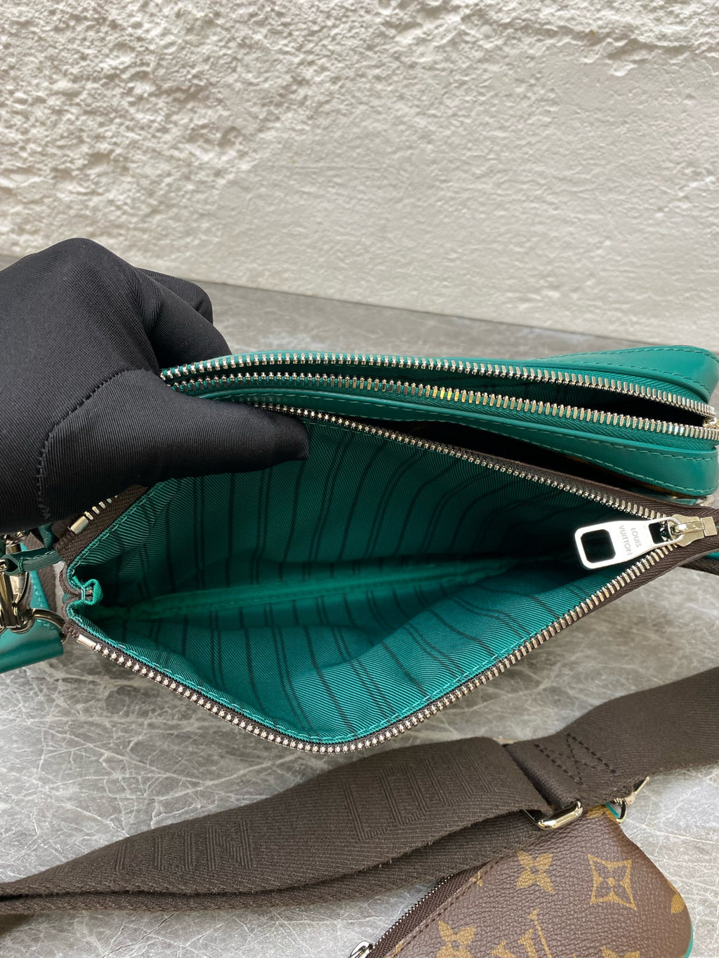 Louis Vuitton Green Messenger Bag