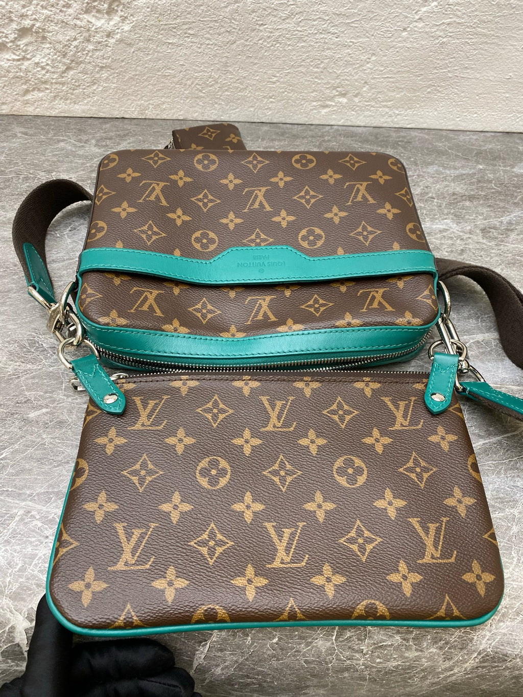 Louis Vuitton Green Messenger Bag
