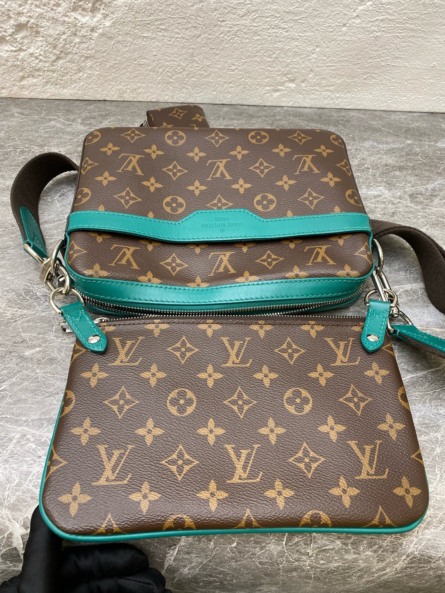 Louis Vuitton Green Messenger Bag