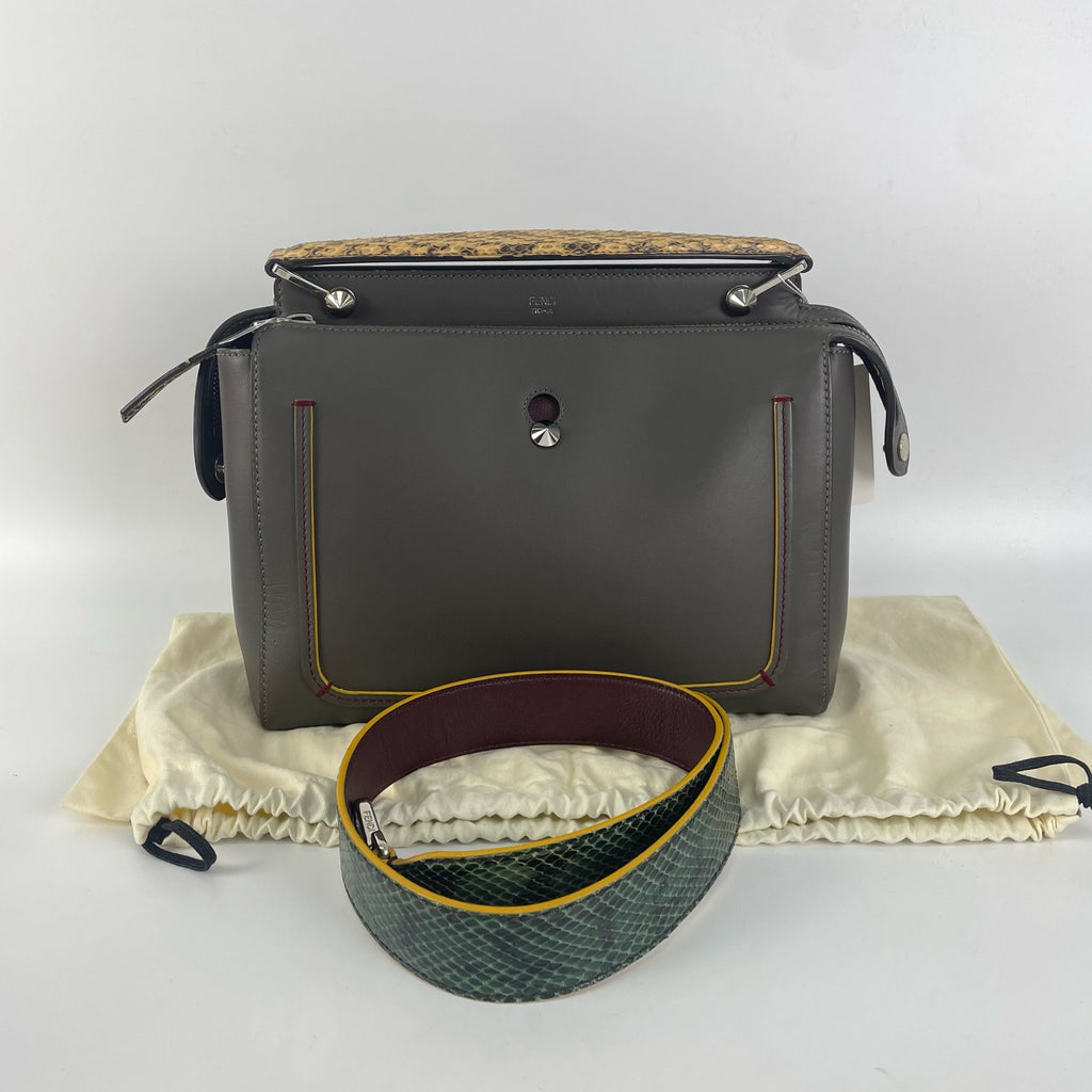 Fendi Gray Shoulder Bag