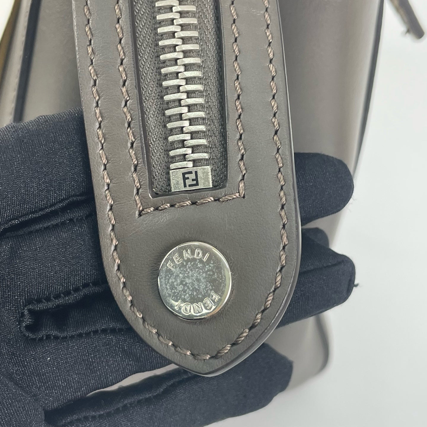 Fendi Gray Shoulder Bag
