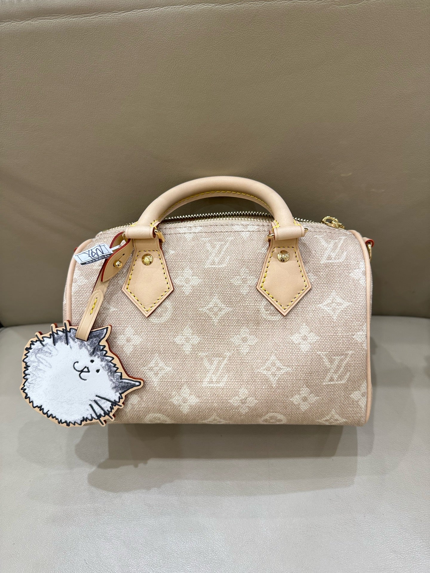 Louis Vuitton SPEEDY BANDOULIÈRE 20 Handbag Canvas Beige 13.5 x 12 x 20.5cm M15151