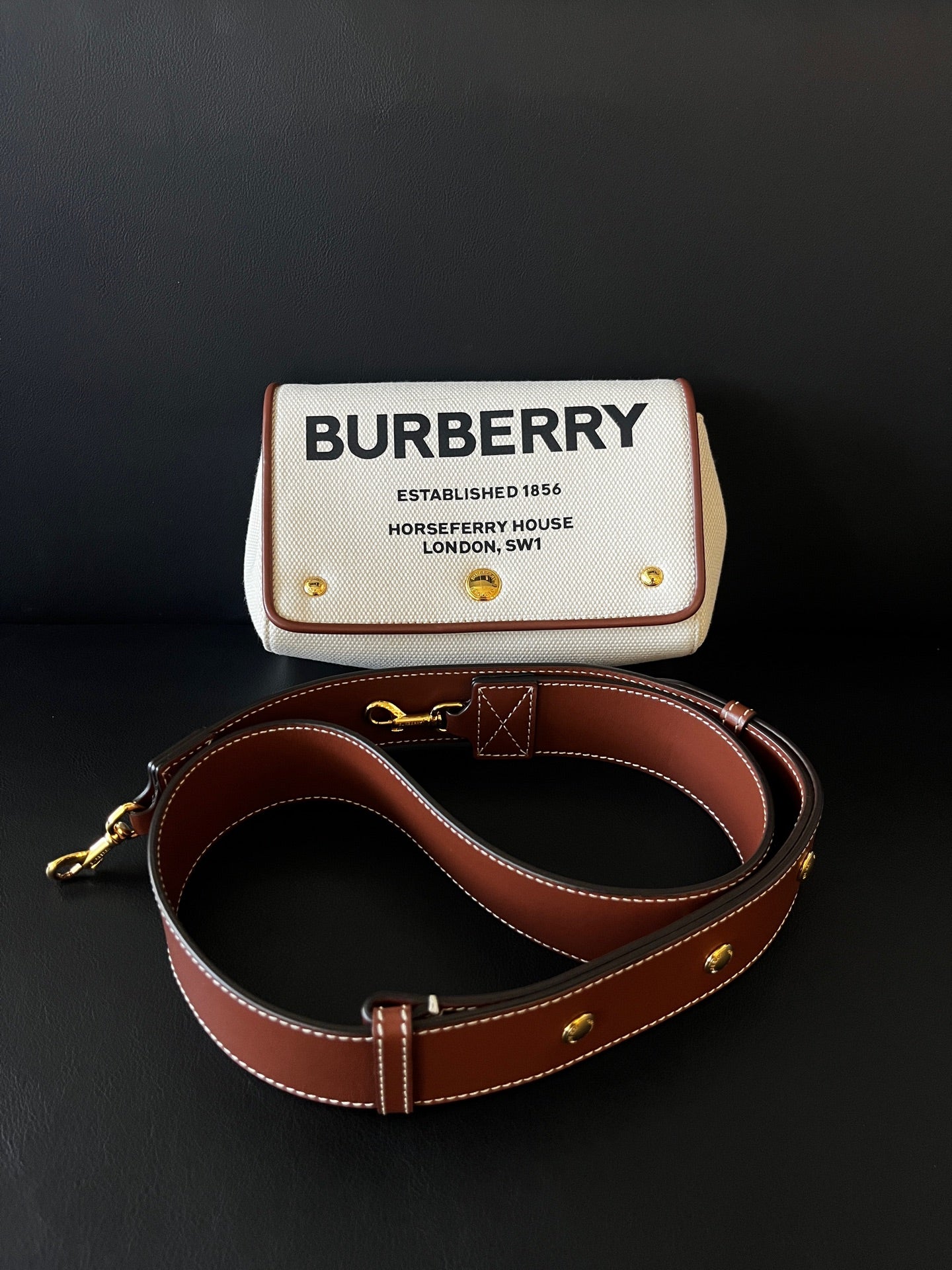 Burberry Canvas Messenger Bag