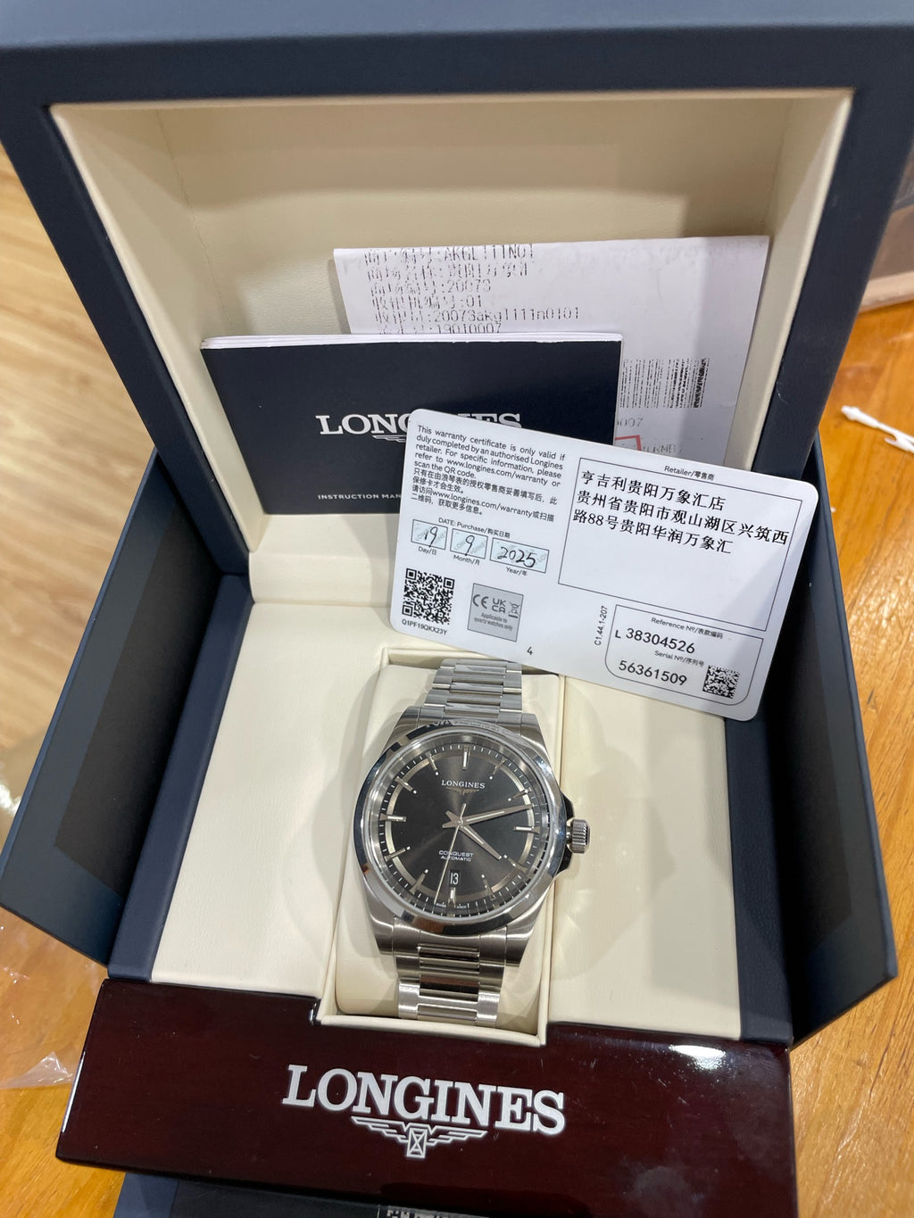 Longines Conquest Series Mechanical watch 41.00mm L3.830.4.52.6