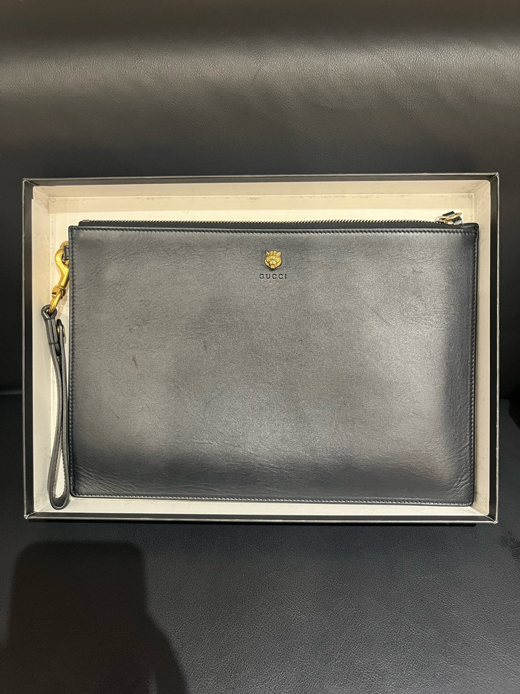 Versace Black Clutch