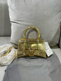 Balenciaga HOURGLASS Gold Crossbody 592833210CU8006
