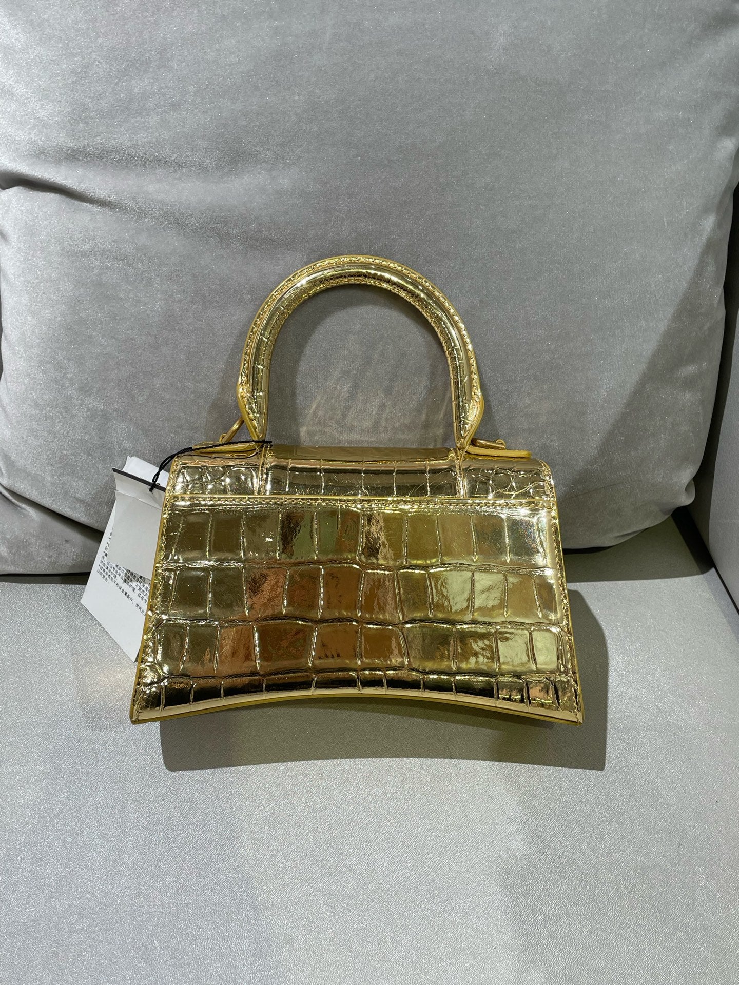 Balenciaga HOURGLASS Gold Crossbody 592833210CU8006