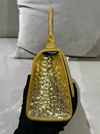 Balenciaga HOURGLASS Gold Crossbody 592833210CU8006