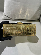 Balenciaga HOURGLASS Gold Crossbody 592833210CU8006