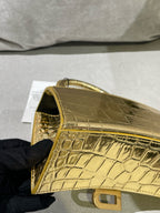 Balenciaga HOURGLASS Gold Crossbody 592833210CU8006