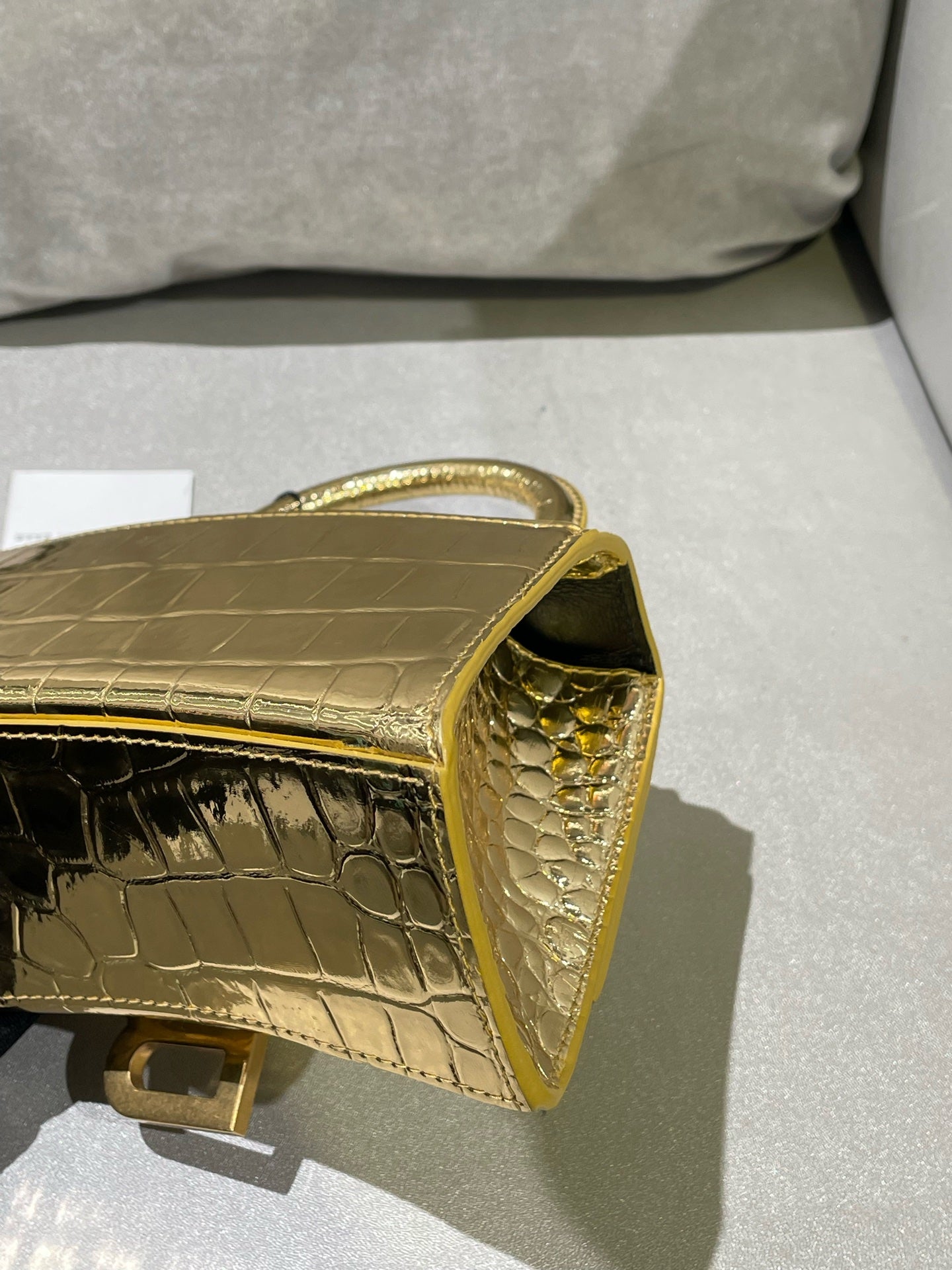 Balenciaga HOURGLASS Gold Crossbody 592833210CU8006