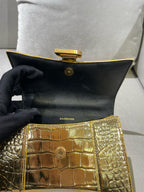 Balenciaga HOURGLASS Gold Crossbody 592833210CU8006