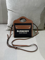 Burberry Mini pocket bag Canvas Black Crossbody 80317461
