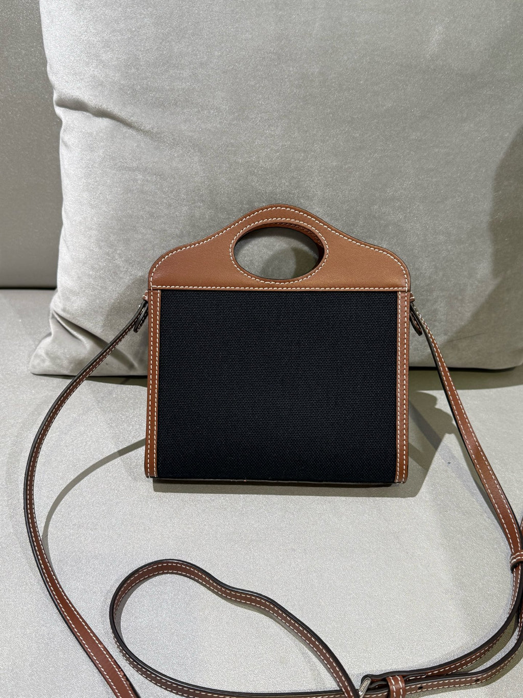 Burberry Mini pocket bag Canvas Black Crossbody 80317461