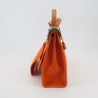 Hermes Canvas Brown Shoulder Bag 915813