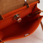 Hermes Canvas Brown Shoulder Bag 915813