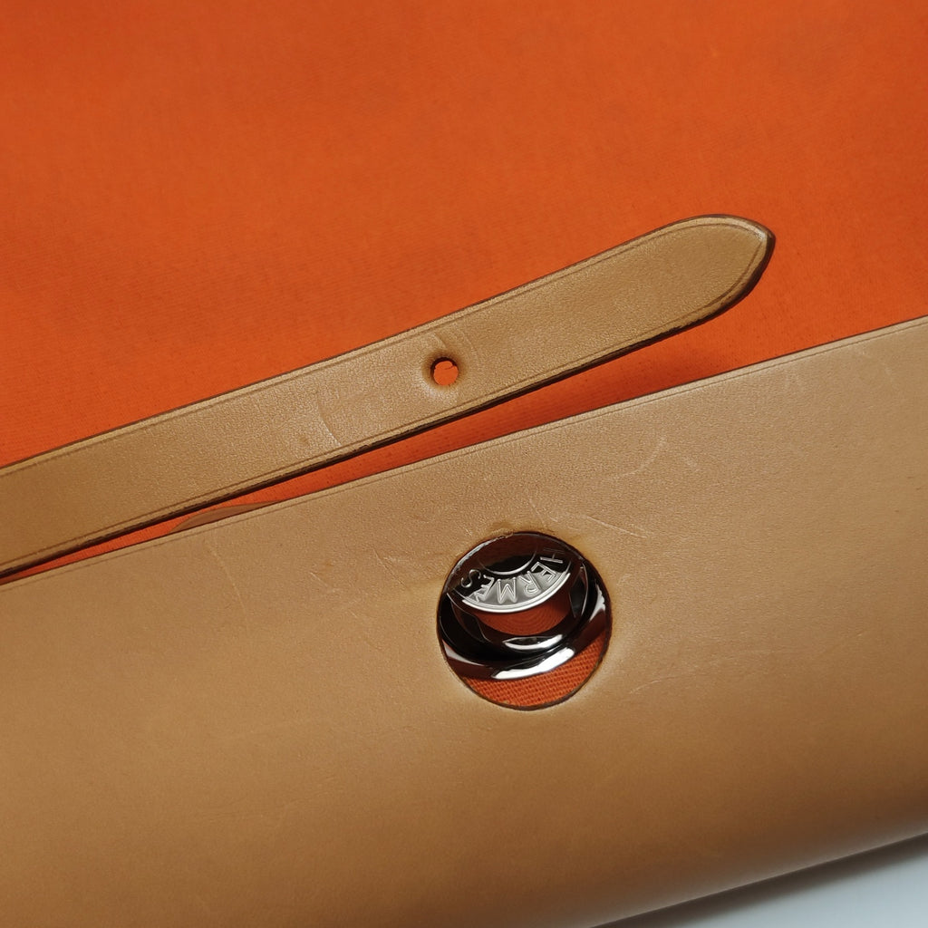 Hermes Canvas Brown Shoulder Bag 915813