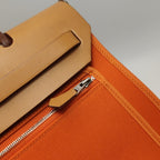 Hermes Canvas Brown Shoulder Bag 915813