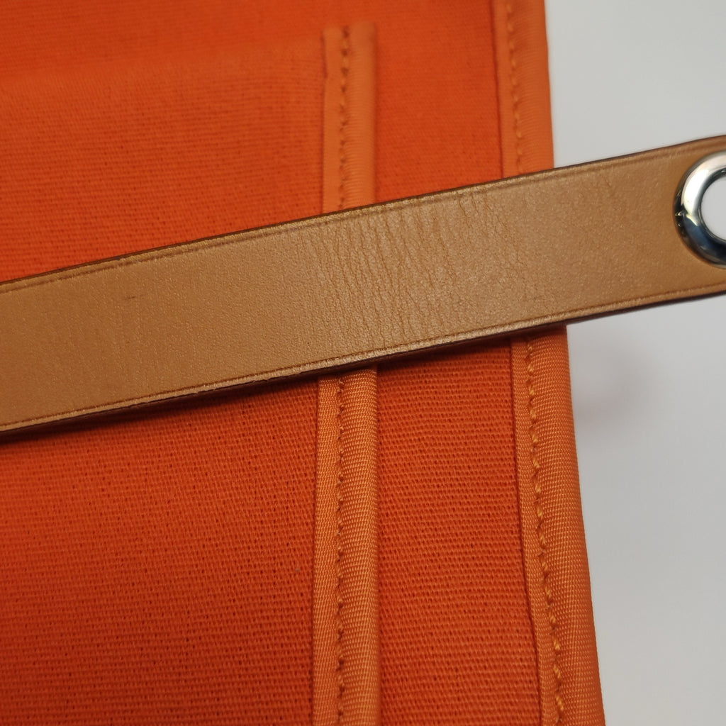 Hermes Canvas Brown Shoulder Bag 915813