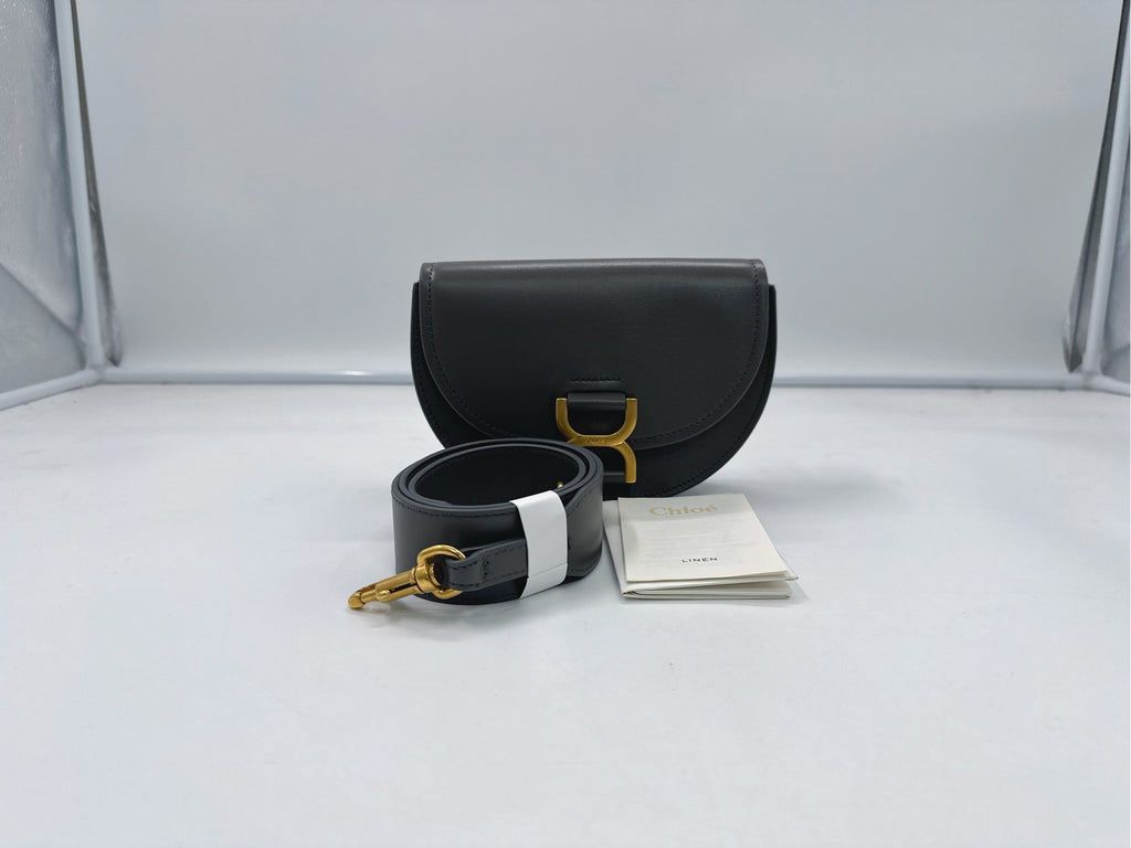 Chloe Gray Saddle Bag