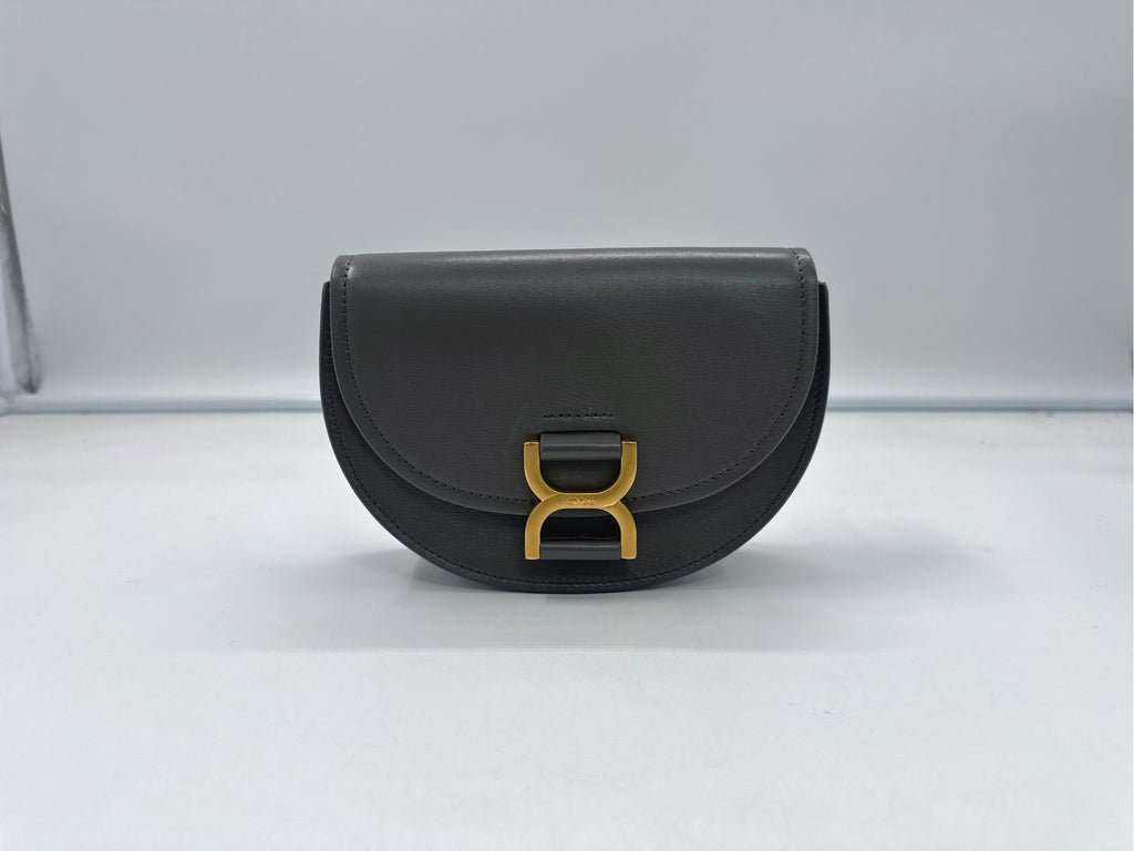 Chloe Gray Saddle Bag