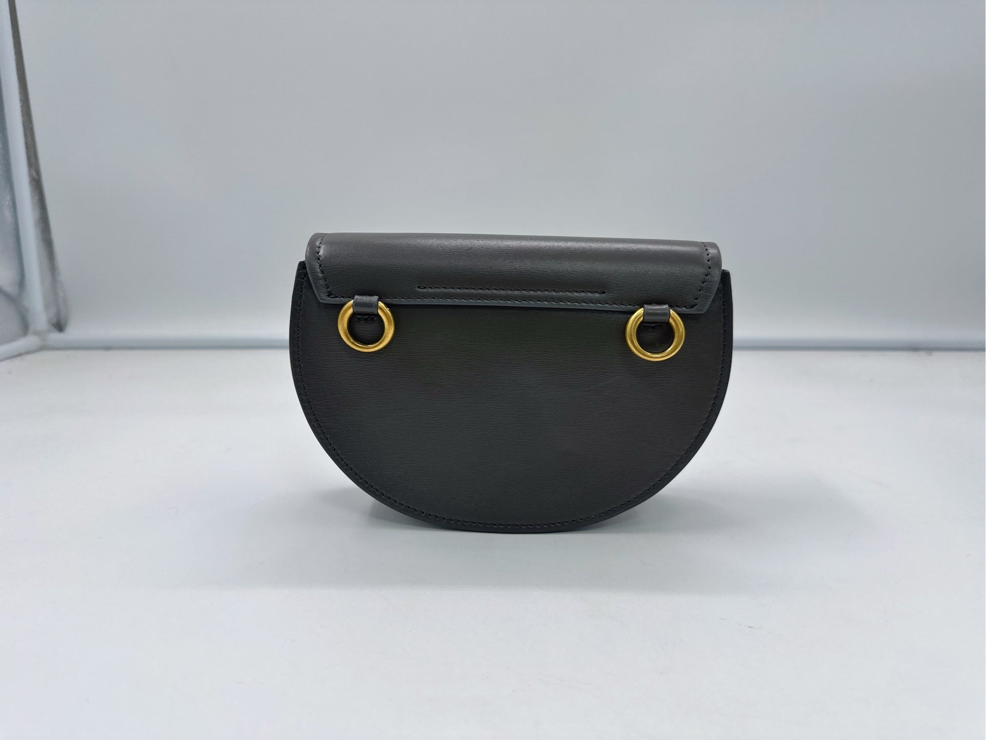 Chloe Gray Saddle Bag