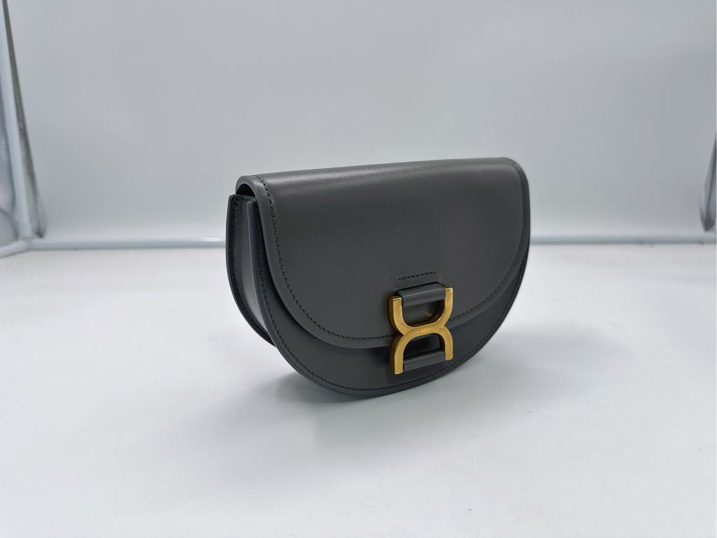 Chloe Gray Saddle Bag
