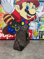 Louis Vuitton Odeon Canvas Black Shoulder Bag