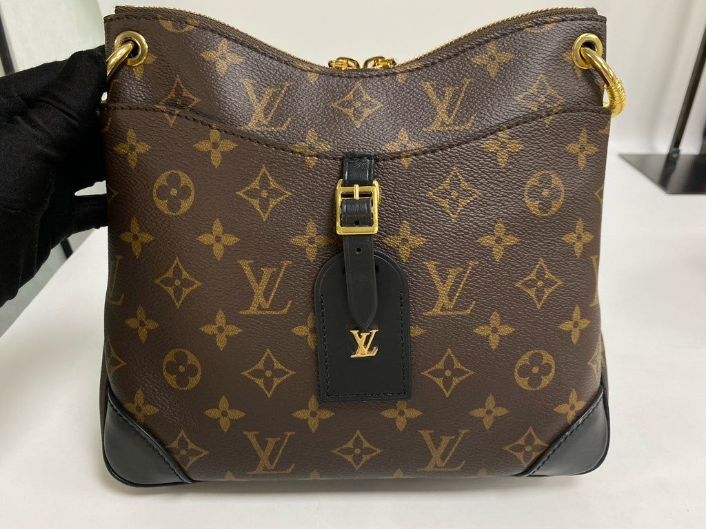 Louis Vuitton Odeon Canvas Black Shoulder Bag