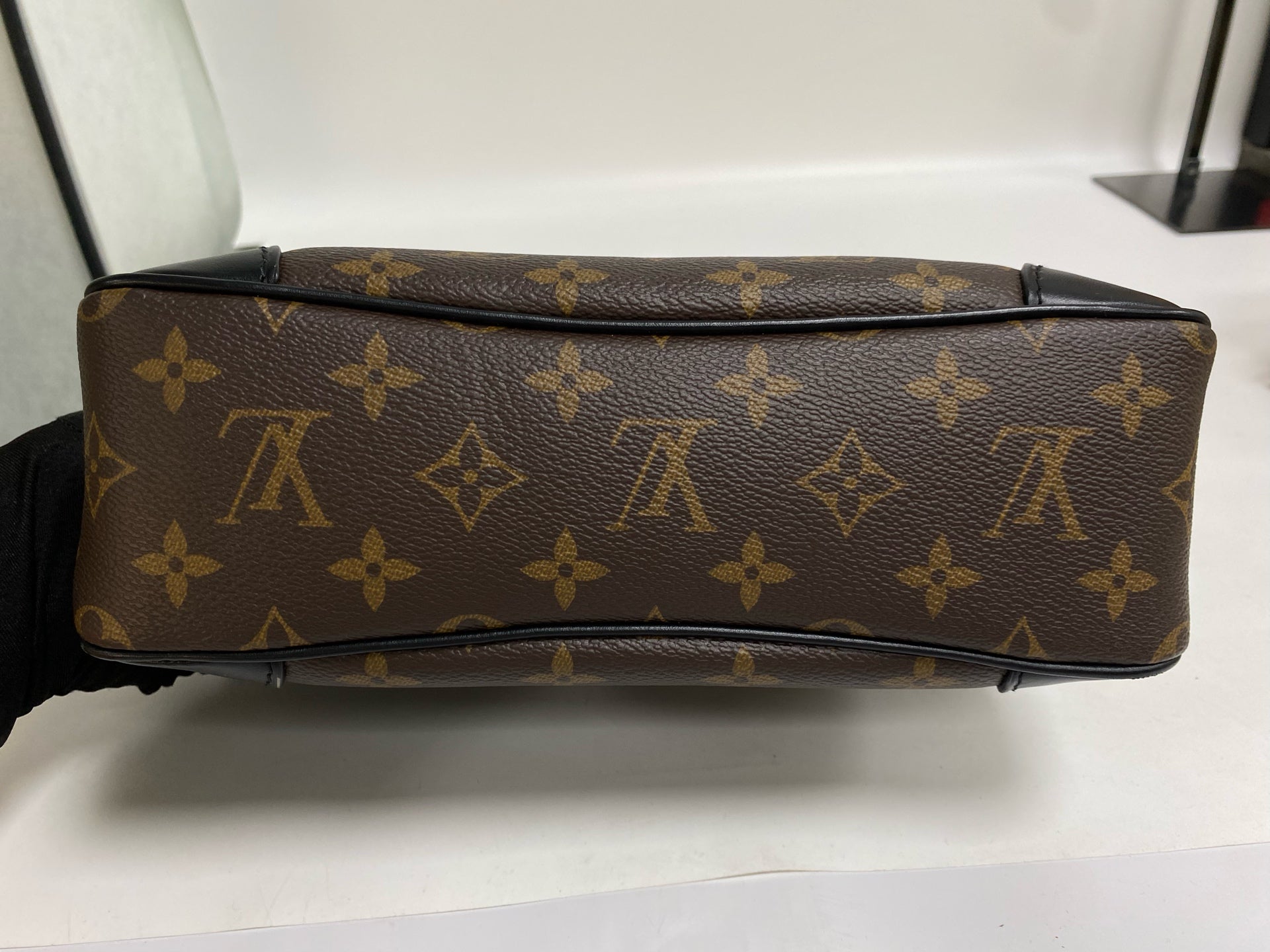 Louis Vuitton Odeon Canvas Black Shoulder Bag