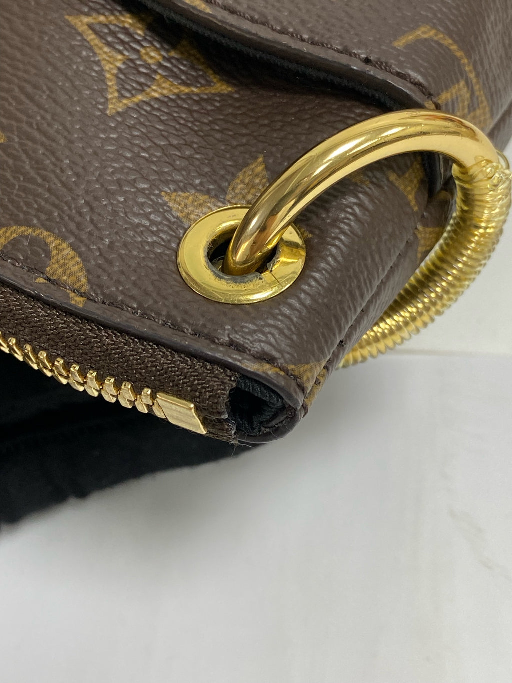 Louis Vuitton Odeon Canvas Black Shoulder Bag