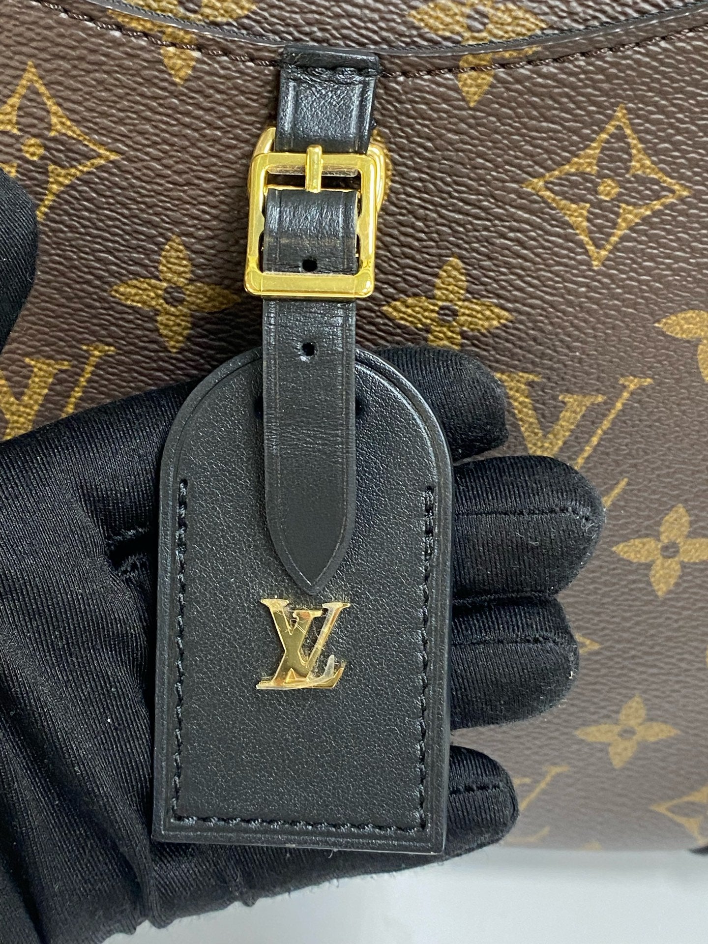 Louis Vuitton Odeon Canvas Black Shoulder Bag