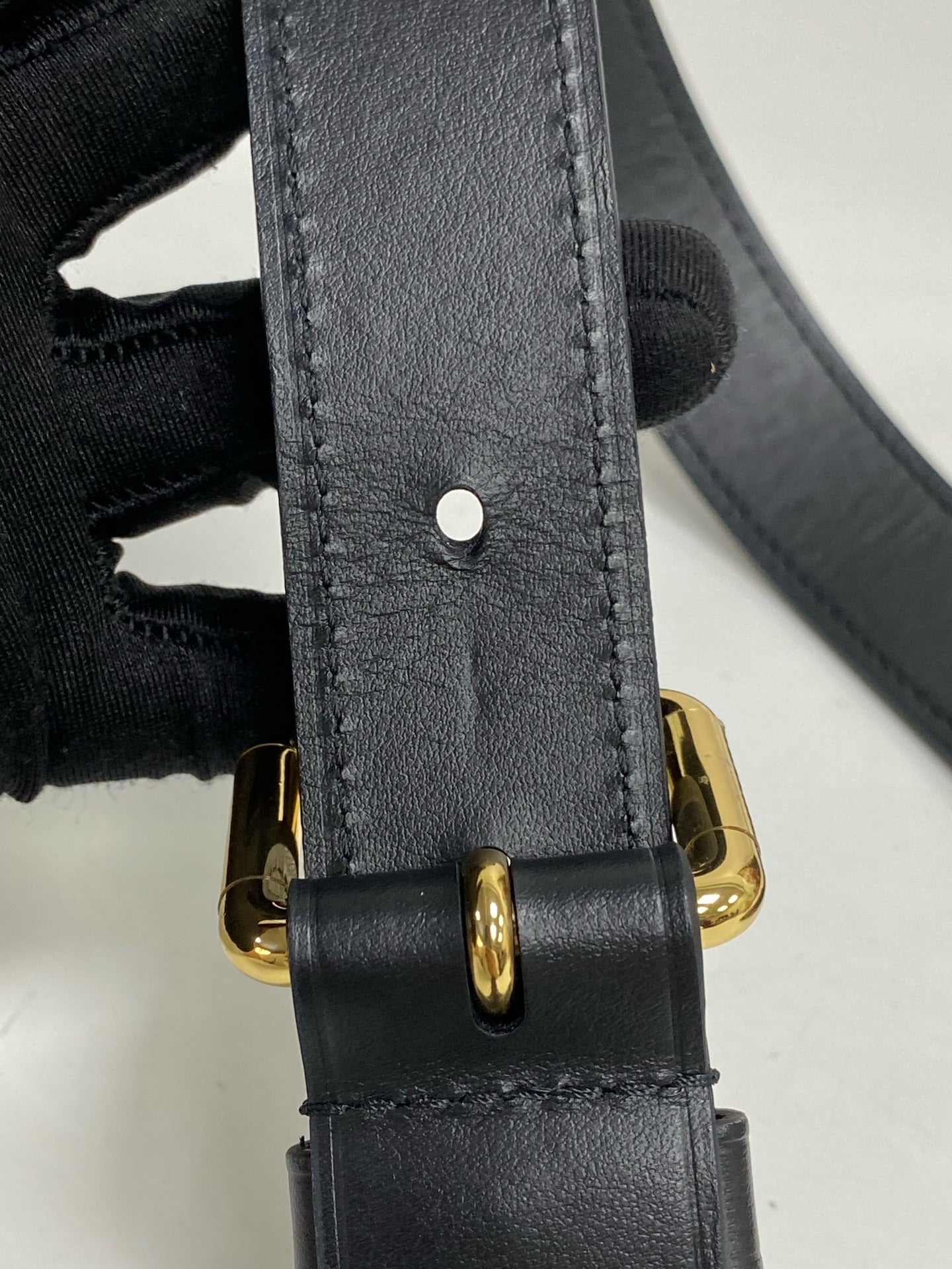 Louis Vuitton Odeon Canvas Black Shoulder Bag