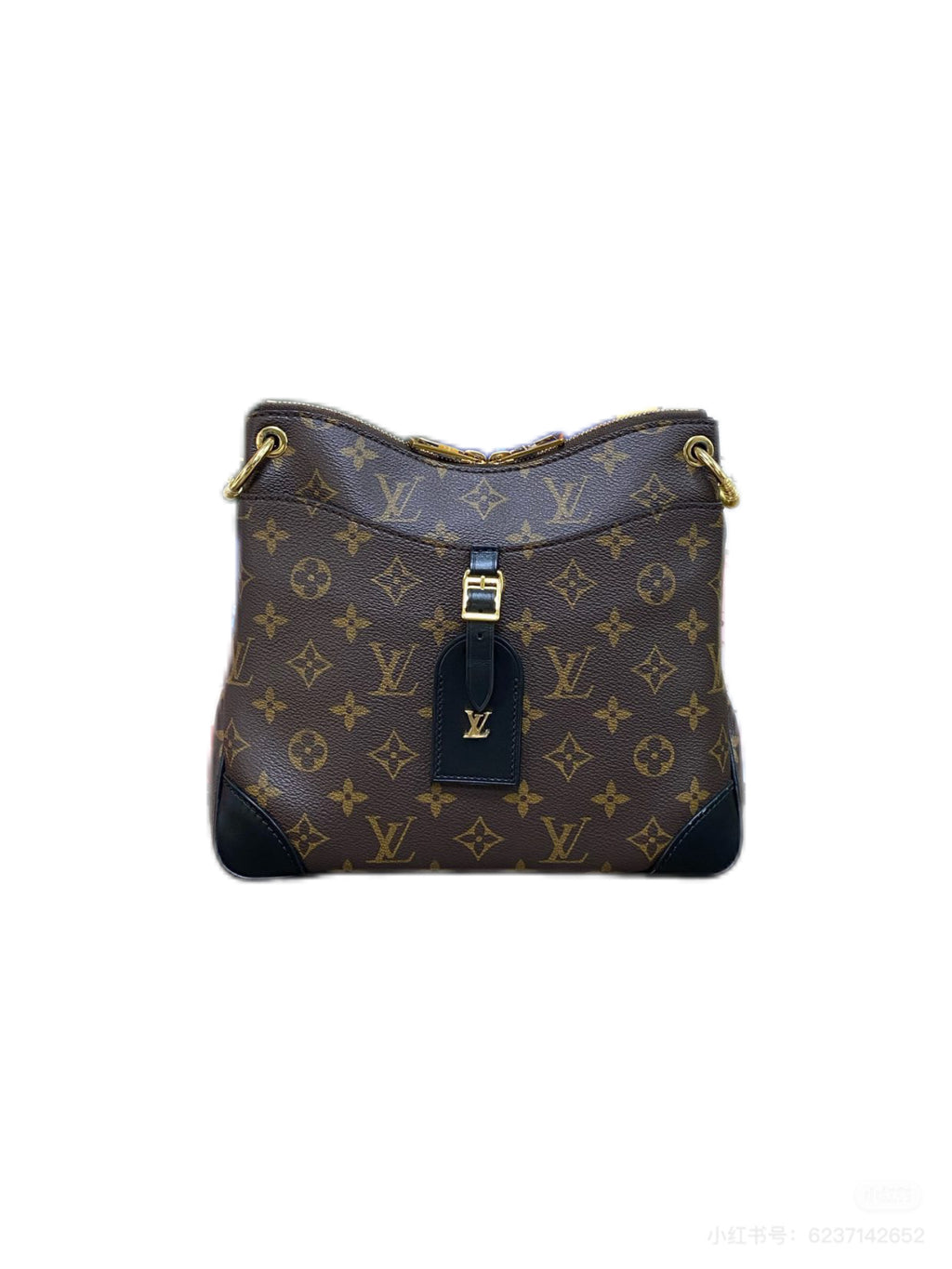 Louis Vuitton Odeon Canvas Black Shoulder Bag