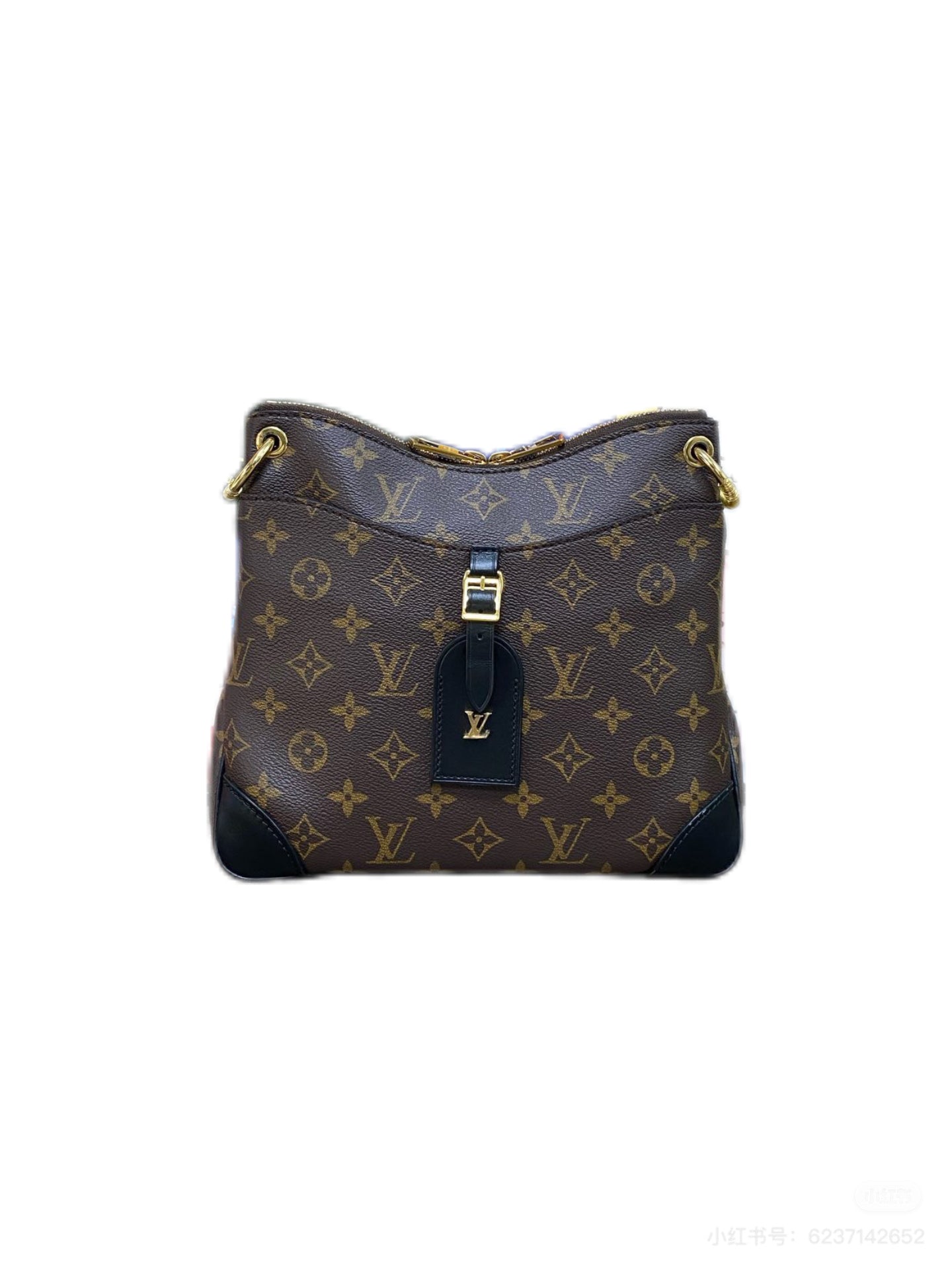 Louis Vuitton Odeon Canvas Black Shoulder Bag