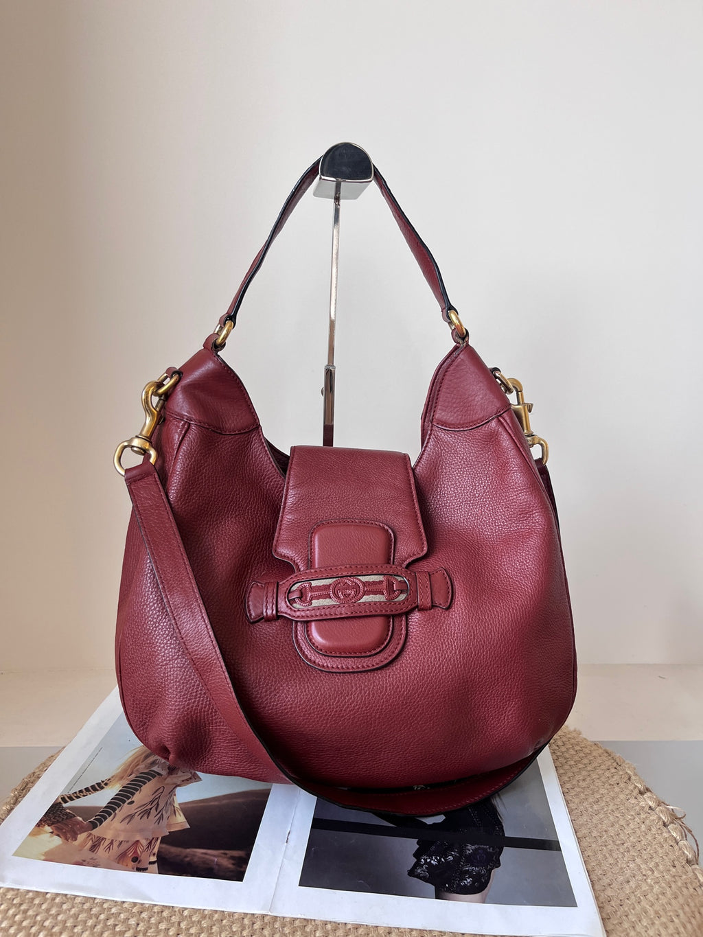 Gucci Leather Red Shoulder Bag