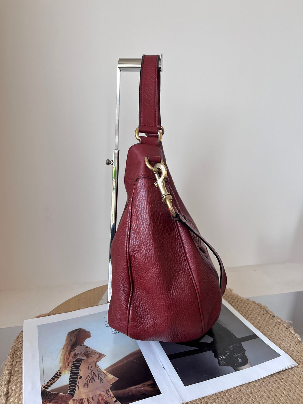 Gucci Leather Red Shoulder Bag